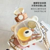 S98-YS8013 Children's water cup, high appearance level straw cup, special slanted anti-drop jumping cup for kindergarten and school Specification image